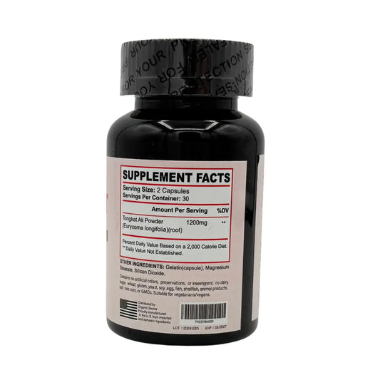 Organic Source – Tongkat Ali 1200 mg (60 Capsules)