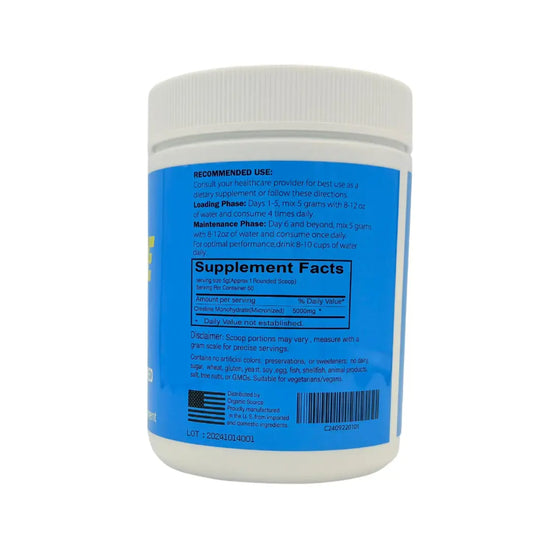 Organic Source – Creatine Monohydrate 5 g (300 g) powder