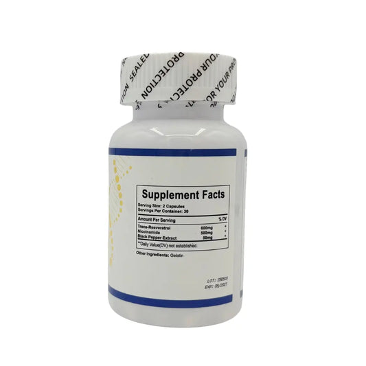 Pure Nature – NMN & Resveratrol 1100 mg 60 Capsules