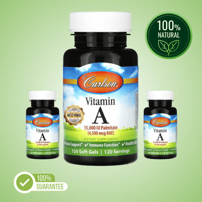 Carlson Vitamin A – 15,000 IU, 120 Softgels