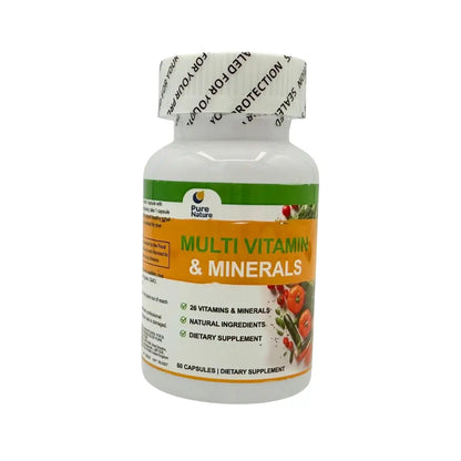 Pure Nature – Multivitamin & Minerals 60 Capsules