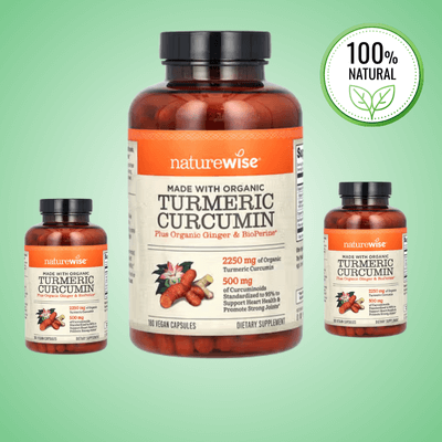 Organic Turmeric Curcumin – 180 Vegan Capsules