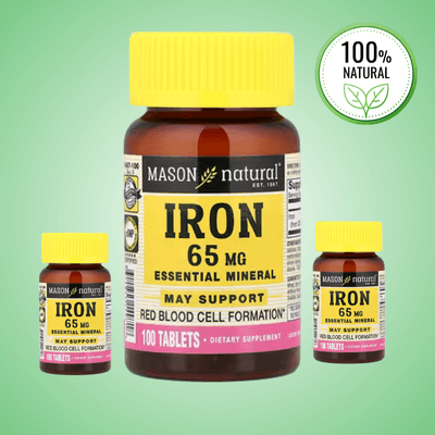 Iron Supplement 65 mg – 100 Tablets
