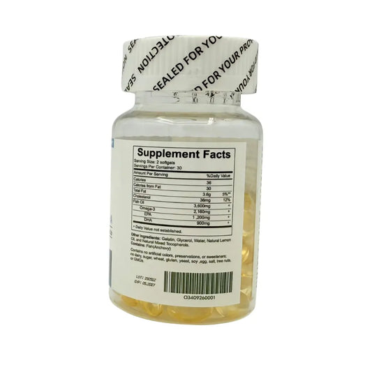 Organic Source – Omega 3 2100 mg 1200mg EPA + 900mg DHA 60 Capsules