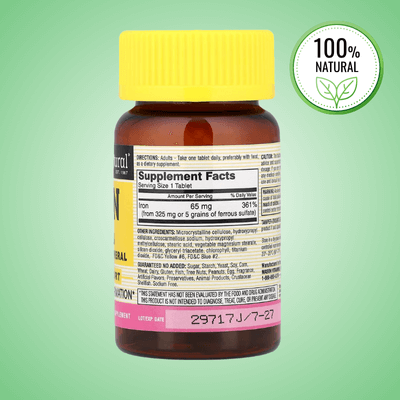 Iron Supplement 65 mg – 100 Tablets