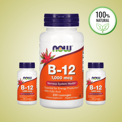 NOW Vitamin B-12 – 250 Lozenges (1000 mcg)
