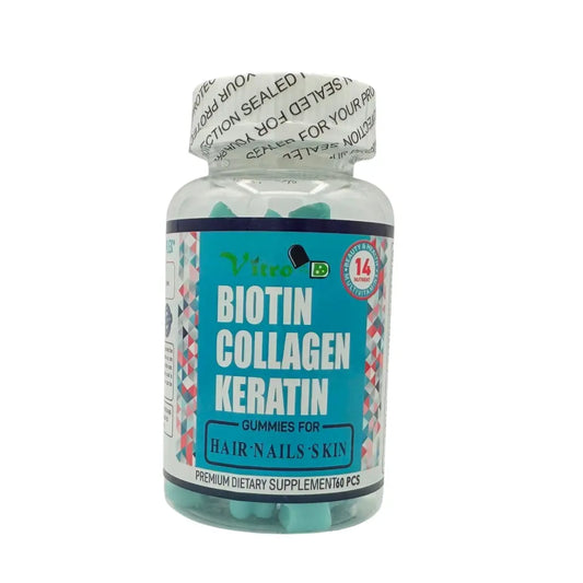Vitrol – Biotin + Collagen + Keratin (60 Gummies)