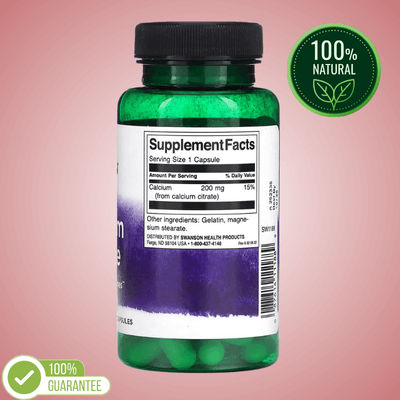 Calcium Citrate 200 mg – 60 Capsules