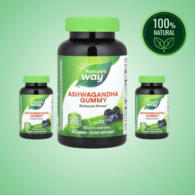 Ashwagandha Berry Gummies – 90 Count (62.5 mg Each)