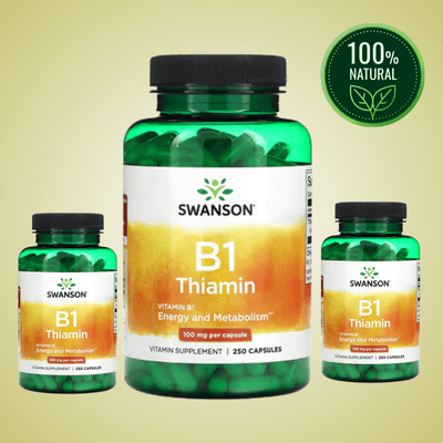 Swanson Thiamin B1 – 100mg, 250 Capsules