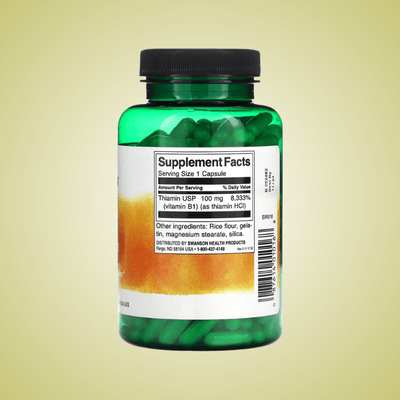 Swanson Thiamin B1 – 100mg, 250 Capsules