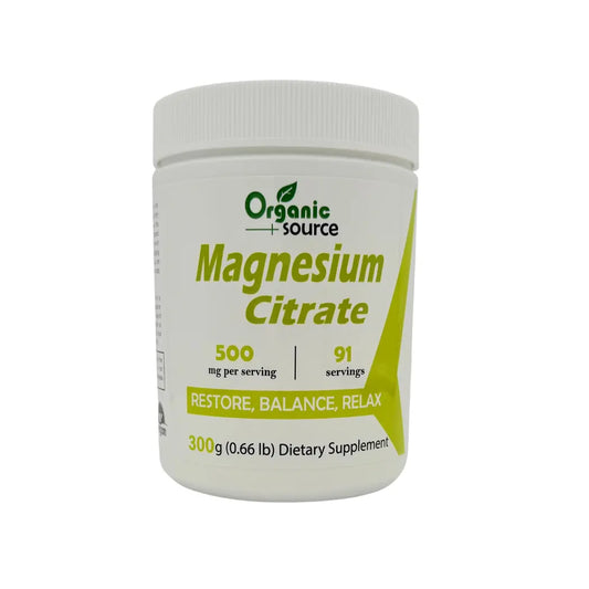 Organic Source – Magnesium Citrate Powder 500 mg