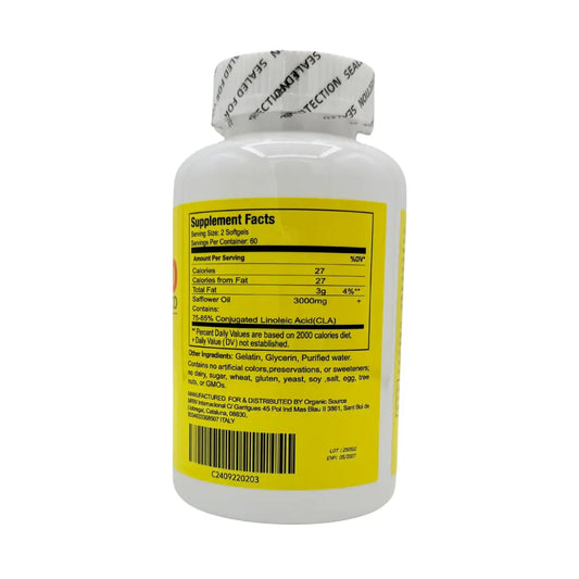 Organic Source – CLA 3000 mg 120 Softgels