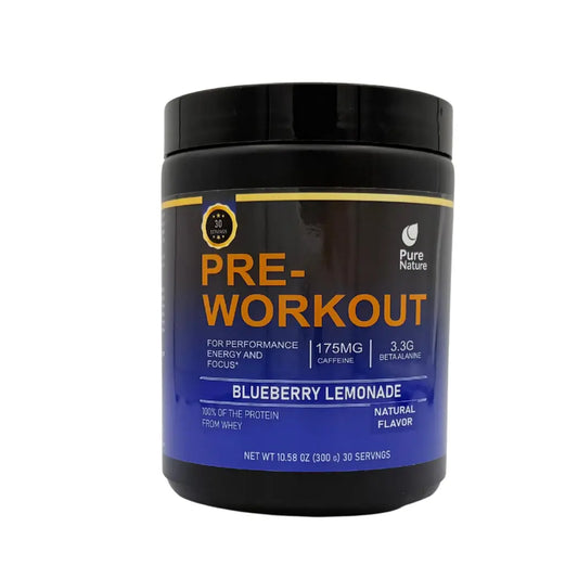 Pure Nature – Pre-Workout (Blueberry Lemonade, 30 Servings)