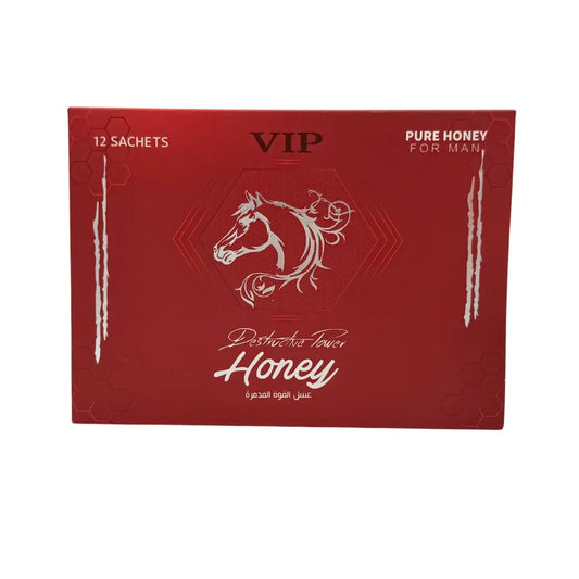 VIP Destructive Power Honey – Tongkat Ali, Panax Ginseng & Royal Jelly (12 Sachets)